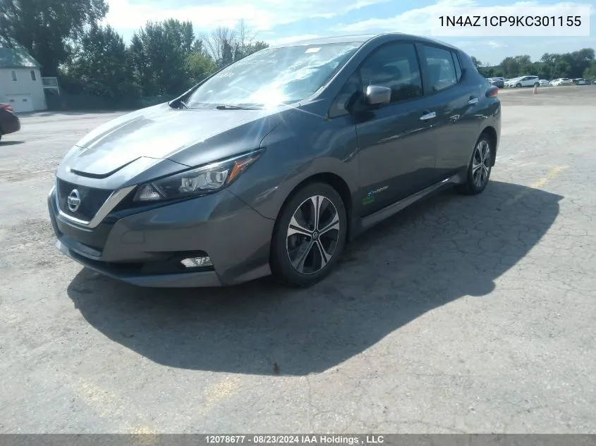 2019 Nissan Leaf VIN: 1N4AZ1CP9KC301155 Lot: 12078677