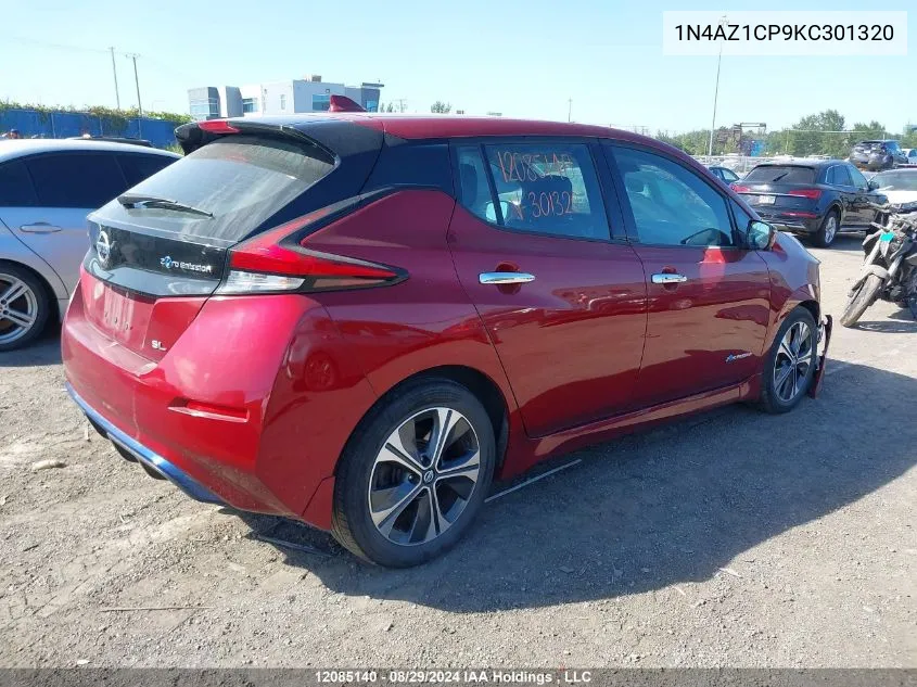 2019 Nissan Leaf VIN: 1N4AZ1CP9KC301320 Lot: 12085140