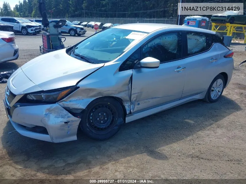 2019 Nissan Leaf S VIN: 1N4AZ1CP8KC314429 Lot: 39995727