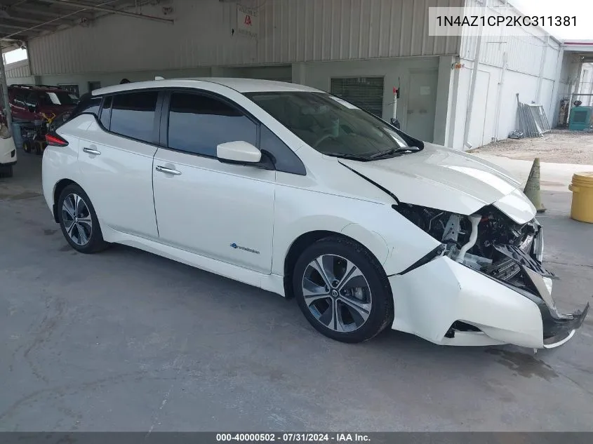 2019 Nissan Leaf Sv VIN: 1N4AZ1CP2KC311381 Lot: 40000502