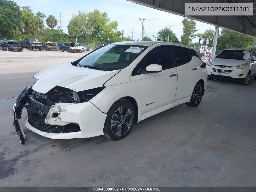 2019 Nissan Leaf Sv VIN: 1N4AZ1CP2KC311381 Lot: 40000502