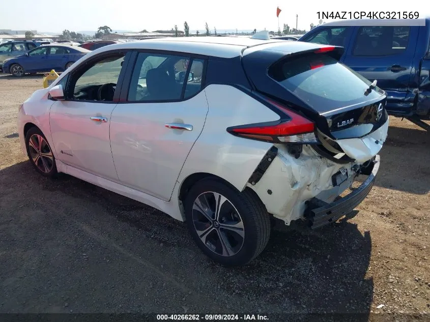 1N4AZ1CP4KC321569 2019 Nissan Leaf Sv