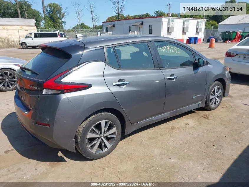 2019 Nissan Leaf S Plus VIN: 1N4BZ1CP6KC313154 Lot: 40291292