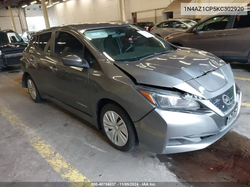 1N4AZ1CP5KC302920 2019 Nissan Leaf S