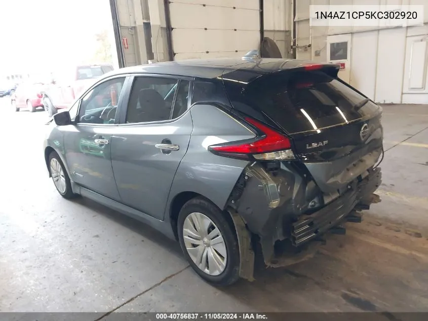 1N4AZ1CP5KC302920 2019 Nissan Leaf S