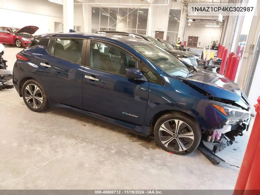 2019 Nissan Leaf Sv VIN: 1N4AZ1CP4KC302987 Lot: 40880712