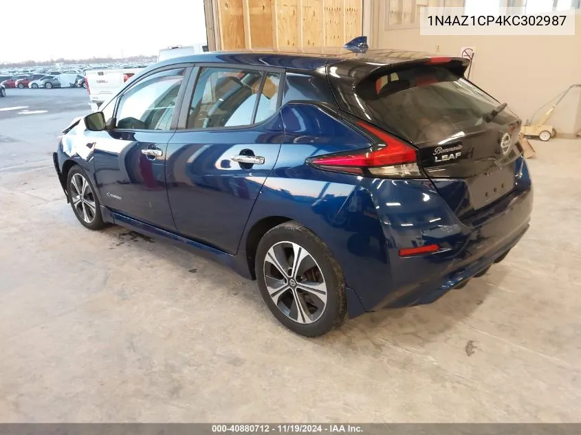 2019 Nissan Leaf Sv VIN: 1N4AZ1CP4KC302987 Lot: 40880712