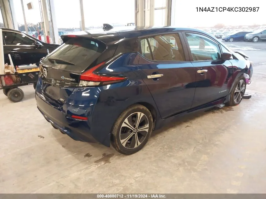 2019 Nissan Leaf Sv VIN: 1N4AZ1CP4KC302987 Lot: 40880712