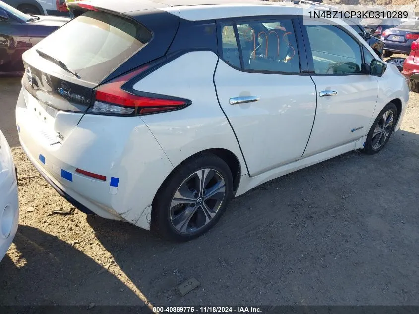 2019 Nissan Leaf Sl Plus VIN: 1N4BZ1CP3KC310289 Lot: 40889775