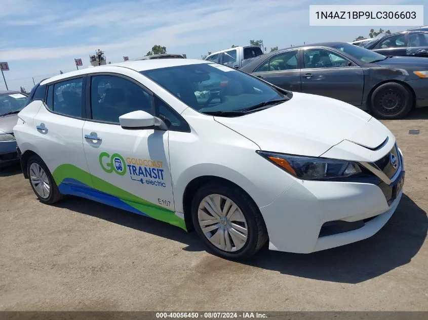 2020 Nissan Leaf S 40 Kwh VIN: 1N4AZ1BP9LC306603 Lot: 40056450