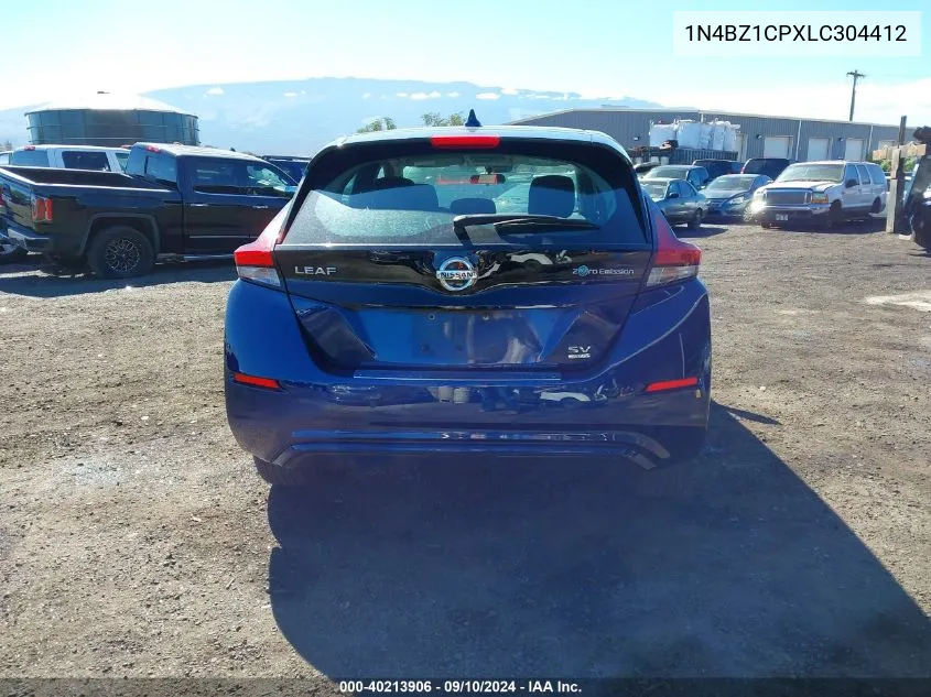 2020 Nissan Leaf Sv Plus 62 Kwh VIN: 1N4BZ1CPXLC304412 Lot: 40213906