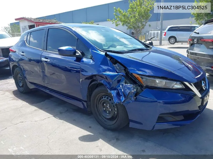 2020 Nissan Leaf S 40 Kwh VIN: 1N4AZ1BP5LC304525 Lot: 40305131