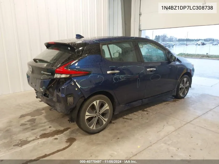 2020 Nissan Leaf Sl Plus 62 Kwh VIN: 1N4BZ1DP7LC308738 Lot: 40770497