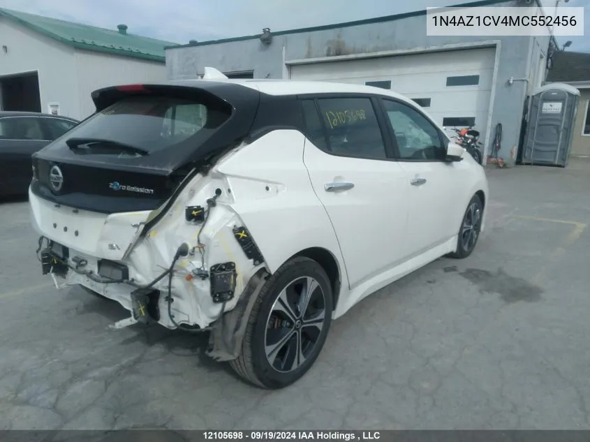 1N4AZ1CV4MC552456 2021 Nissan Leaf Sv