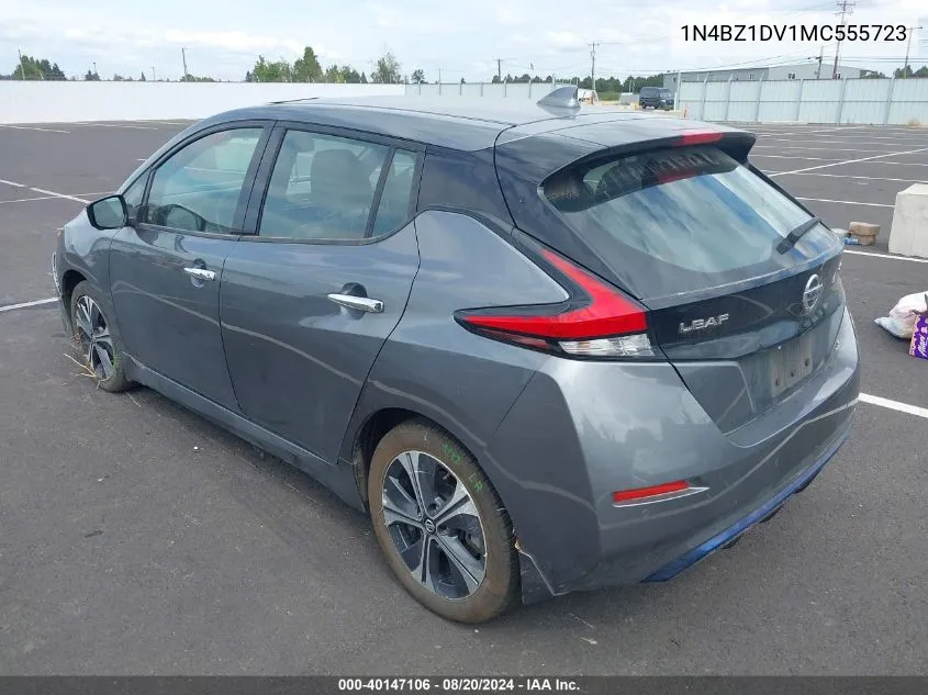 2021 Nissan Leaf Sl Plus 62 Kwh VIN: 1N4BZ1DV1MC555723 Lot: 40147106