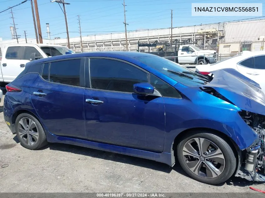 2021 Nissan Leaf Sv 40 Kwh VIN: 1N4AZ1CV8MC556851 Lot: 40196397