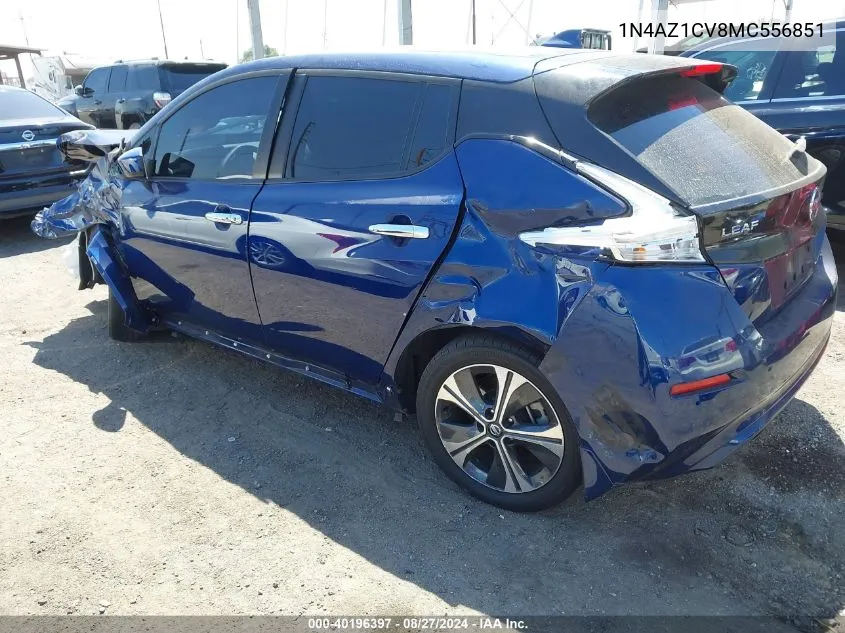 2021 Nissan Leaf Sv 40 Kwh VIN: 1N4AZ1CV8MC556851 Lot: 40196397