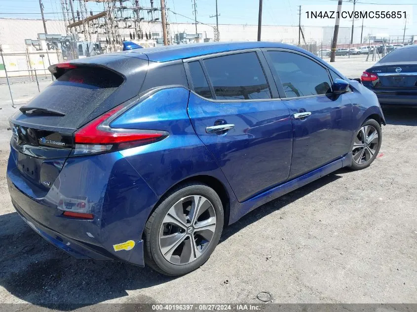 2021 Nissan Leaf Sv 40 Kwh VIN: 1N4AZ1CV8MC556851 Lot: 40196397