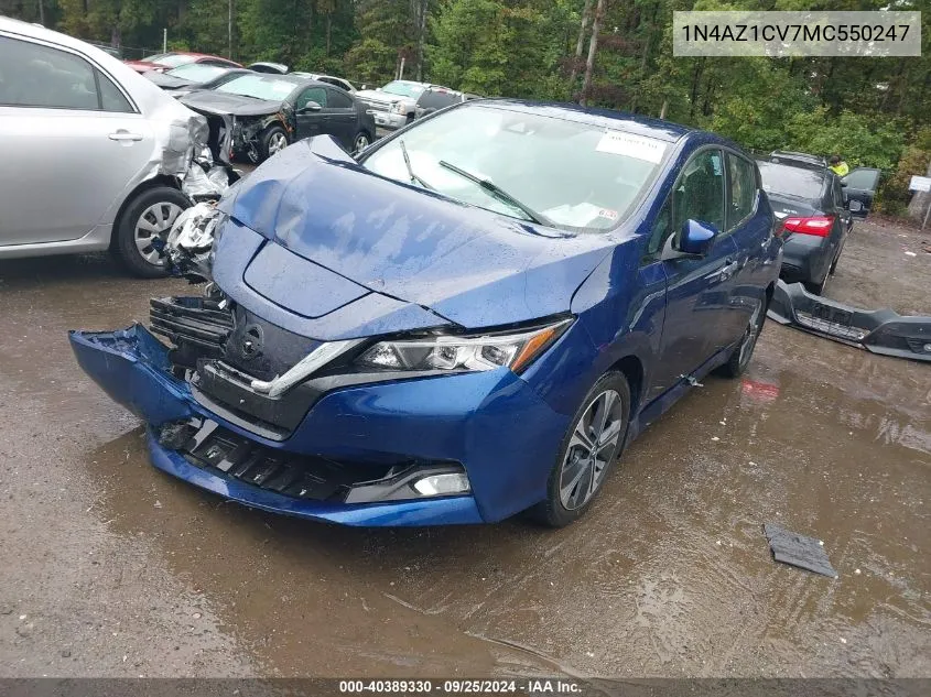 1N4AZ1CV7MC550247 2021 Nissan Leaf Sv 40 Kwh