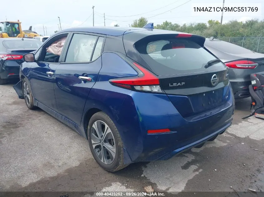 1N4AZ1CV9MC551769 2021 Nissan Leaf Sv 40 Kwh