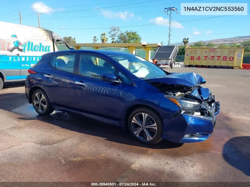 1N4AZ1CV2NC553560 2022 Nissan Leaf Sv 40 Kwh