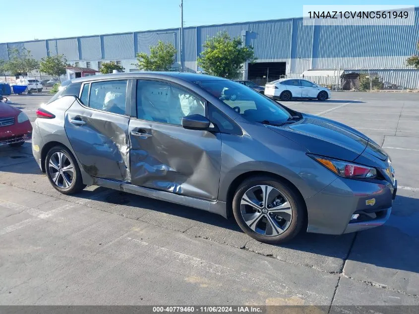 2022 Nissan Leaf Sv 40 Kwh VIN: 1N4AZ1CV4NC561949 Lot: 40779460