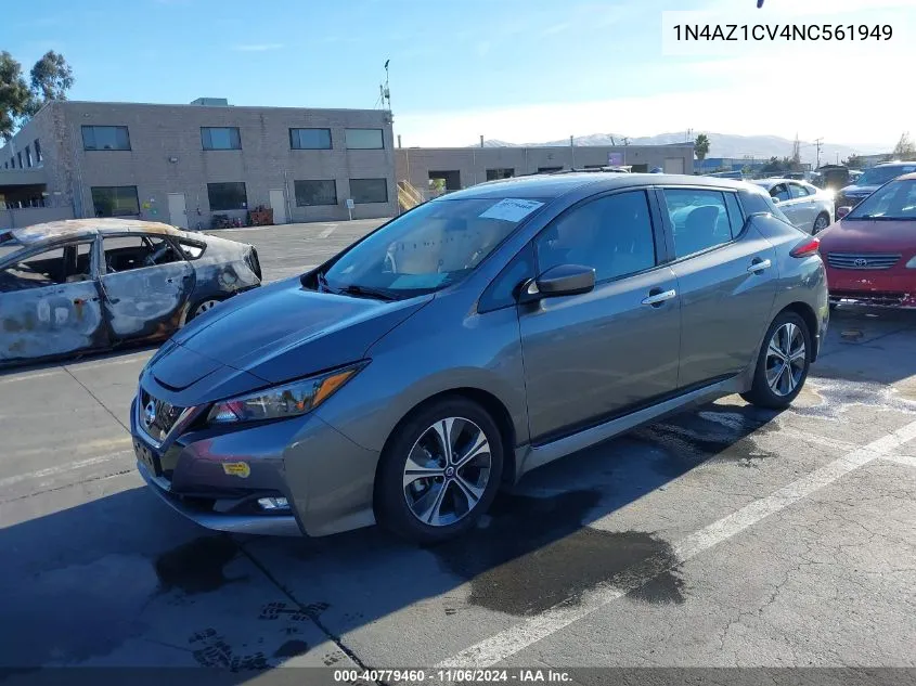 2022 Nissan Leaf Sv 40 Kwh VIN: 1N4AZ1CV4NC561949 Lot: 40779460