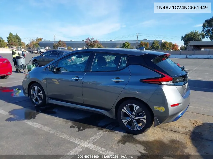 2022 Nissan Leaf Sv 40 Kwh VIN: 1N4AZ1CV4NC561949 Lot: 40779460