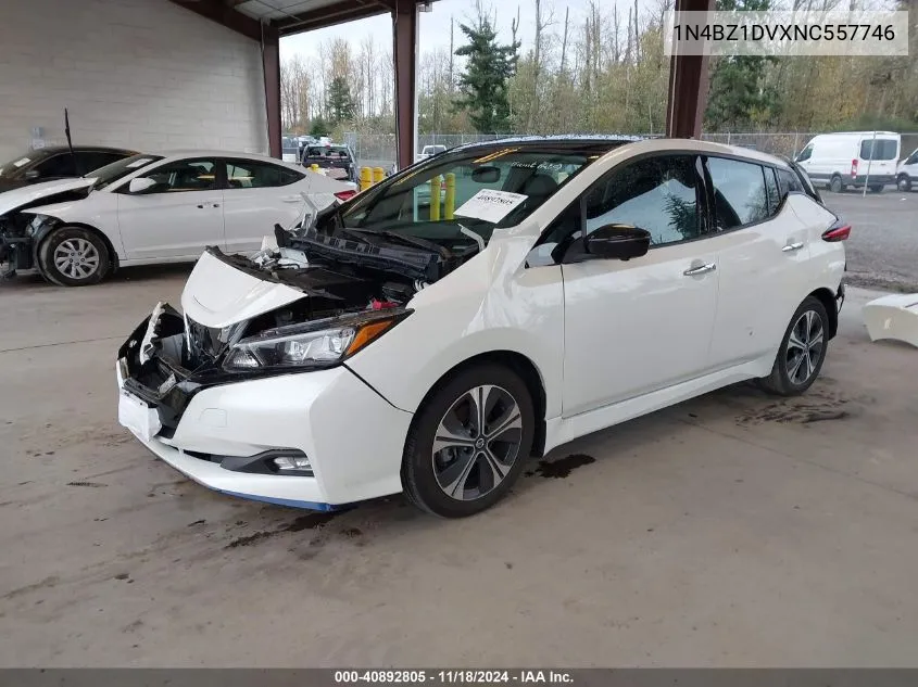 2022 Nissan Leaf Sl Plus 62 Kwh VIN: 1N4BZ1DVXNC557746 Lot: 40892805