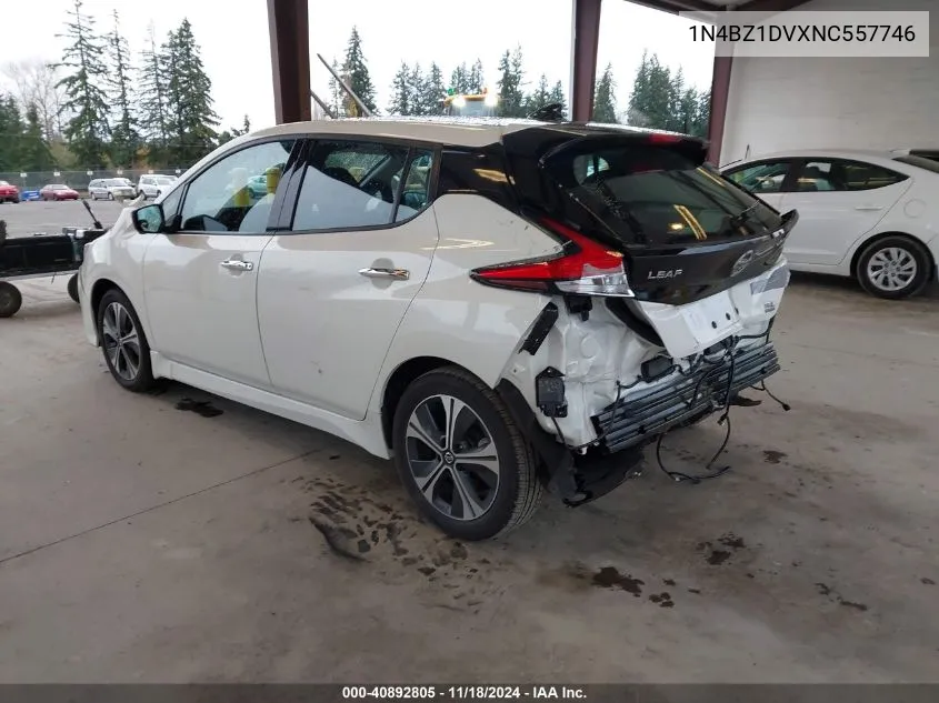 2022 Nissan Leaf Sl Plus 62 Kwh VIN: 1N4BZ1DVXNC557746 Lot: 40892805