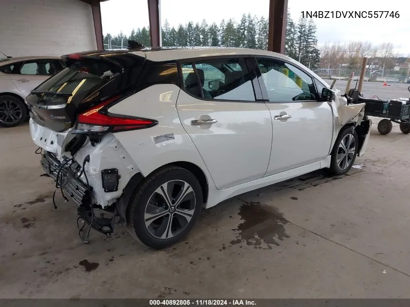 2022 Nissan Leaf Sl Plus 62 Kwh VIN: 1N4BZ1DVXNC557746 Lot: 40892805