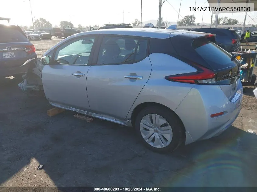 2023 Nissan Leaf S 40 Kwh VIN: 1N4AZ1BV6PC550830 Lot: 40688203