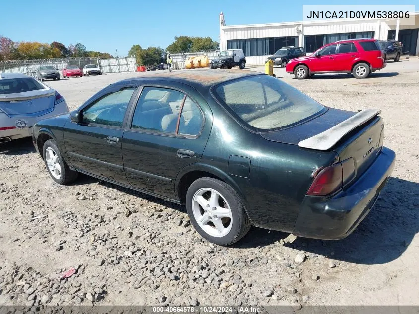 1997 Nissan Maxima Gle/Gxe/Se VIN: JN1CA21D0VM538806 Lot: 40664578