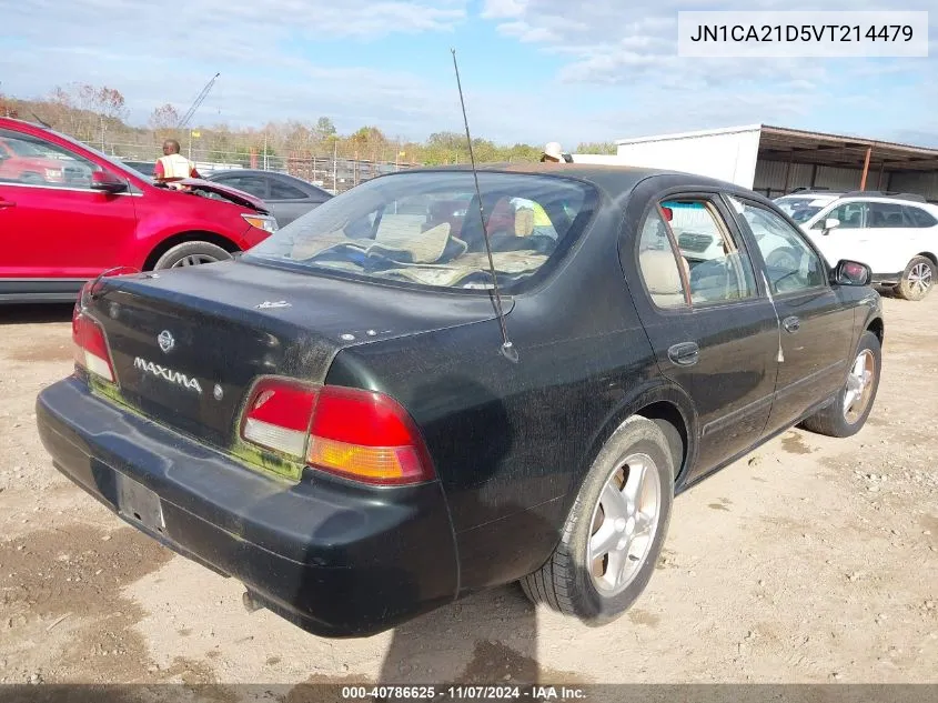 1997 Nissan Maxima Gle/Gxe/Se VIN: JN1CA21D5VT214479 Lot: 40786625