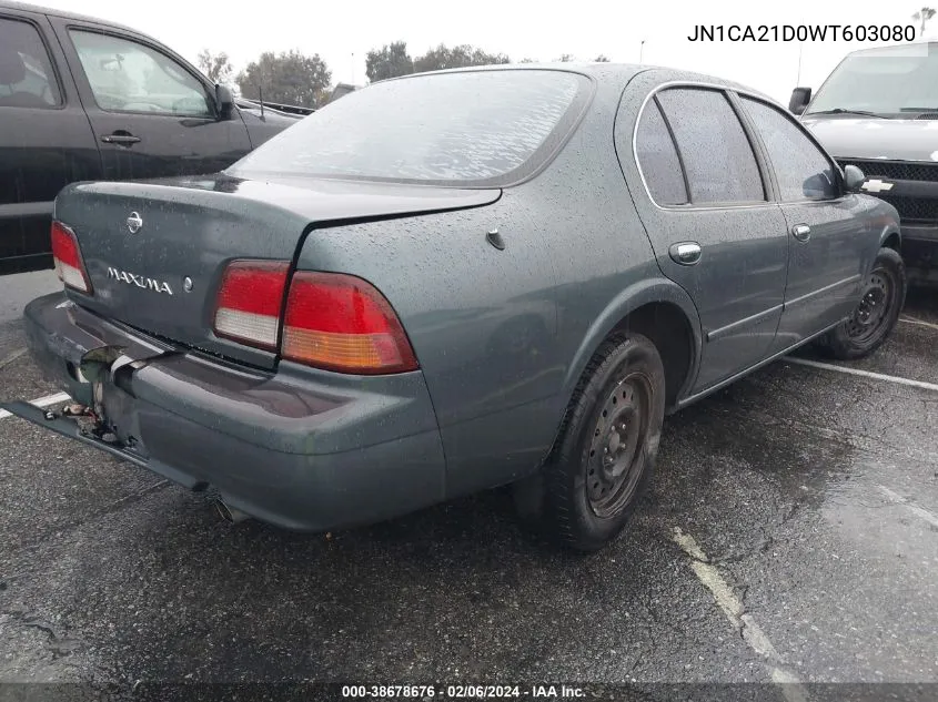 1998 Nissan Maxima Gle/Gxe/Se VIN: JN1CA21D0WT603080 Lot: 38678676