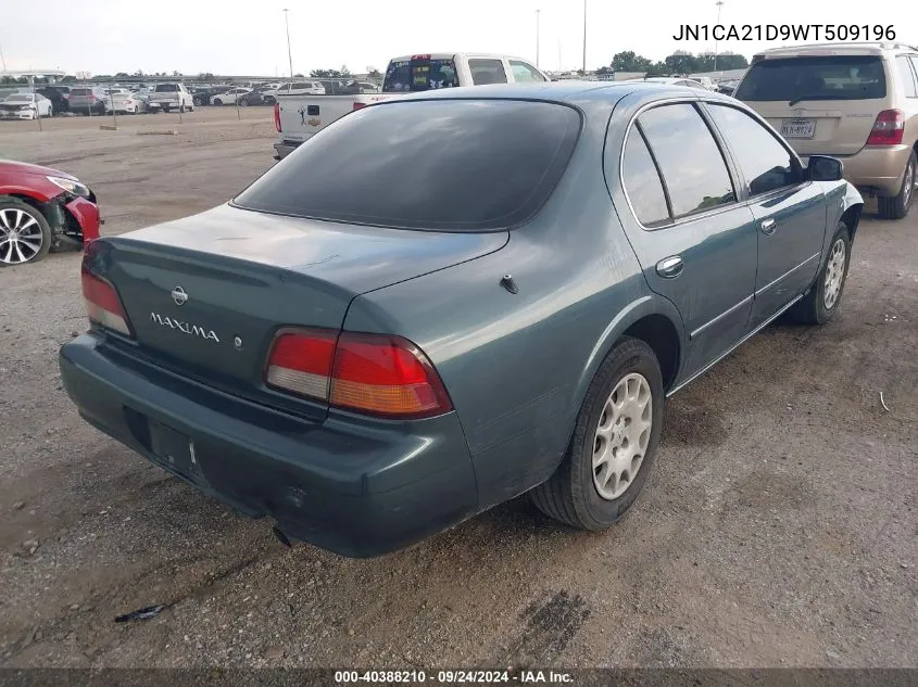 1998 Nissan Maxima Gle/Gxe/Se VIN: JN1CA21D9WT509196 Lot: 40388210