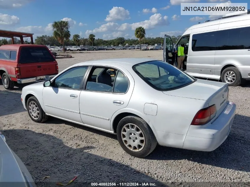 1998 Nissan Maxima Gle/Gxe/Se VIN: JN1CA21D6WM928052 Lot: 40852556