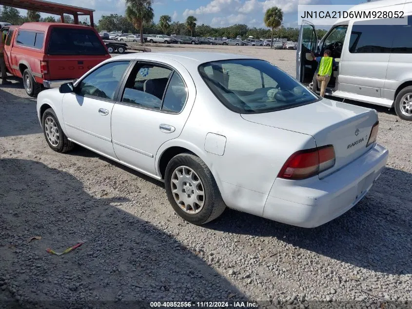 1998 Nissan Maxima Gle/Gxe/Se VIN: JN1CA21D6WM928052 Lot: 40852556