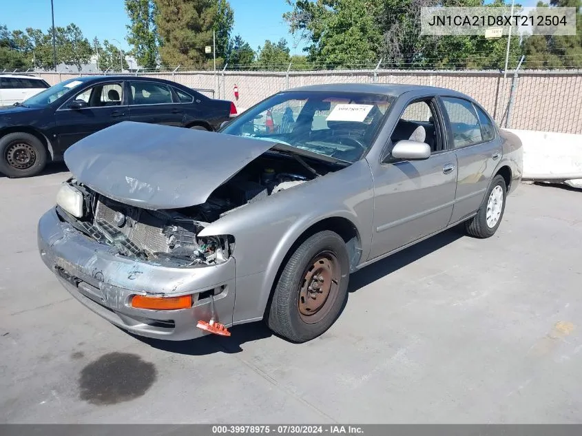 1999 Nissan Maxima Gle/Gxe/Se/Se-L VIN: JN1CA21D8XT212504 Lot: 39978975