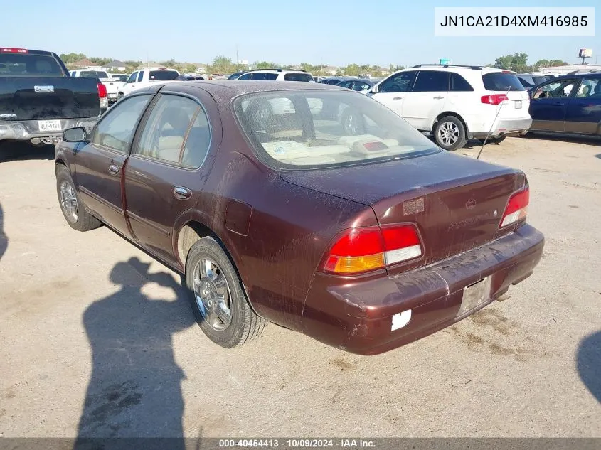 1999 Nissan Maxima Gle/Gxe/Se/Se-L VIN: JN1CA21D4XM416985 Lot: 40454413