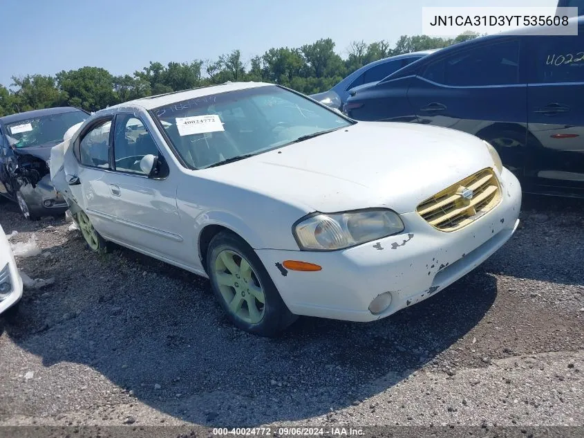 2000 Nissan Maxima Gle/Gxe/Se VIN: JN1CA31D3YT535608 Lot: 40024772