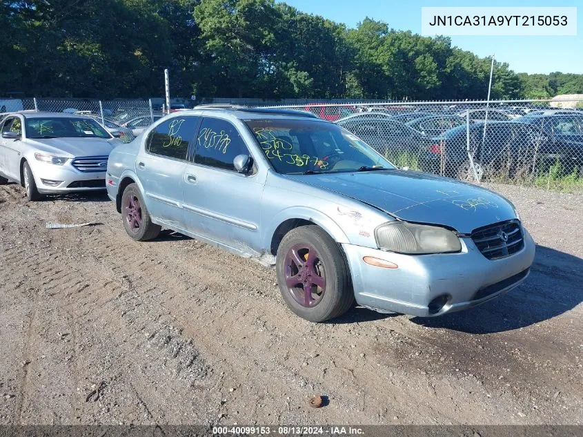 2000 Nissan Maxima Gle/Gxe/Se VIN: JN1CA31A9YT215053 Lot: 40099153