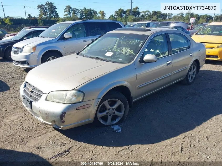 2000 Nissan Maxima Gle/Gxe/Se VIN: JN1CA31DXYT734879 Lot: 40490756