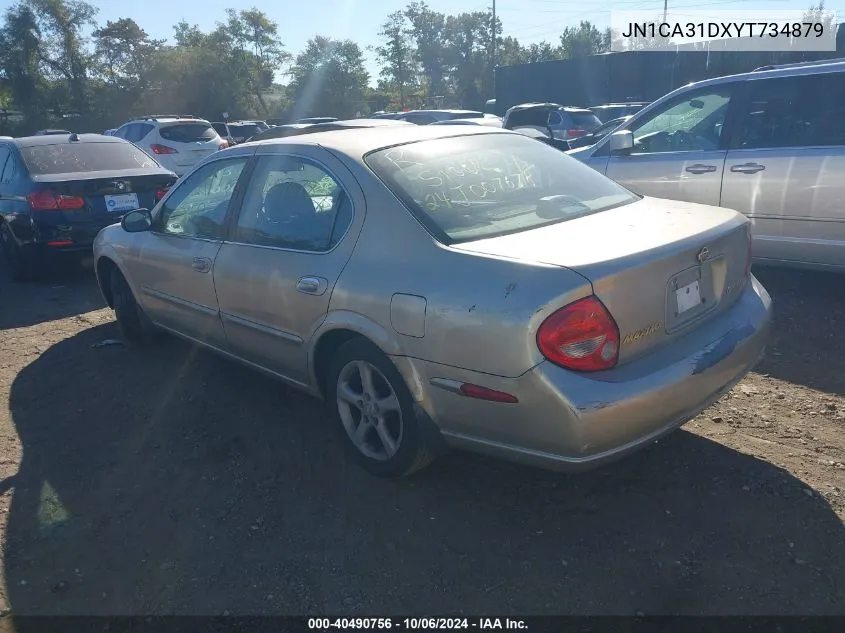 2000 Nissan Maxima Gle/Gxe/Se VIN: JN1CA31DXYT734879 Lot: 40490756