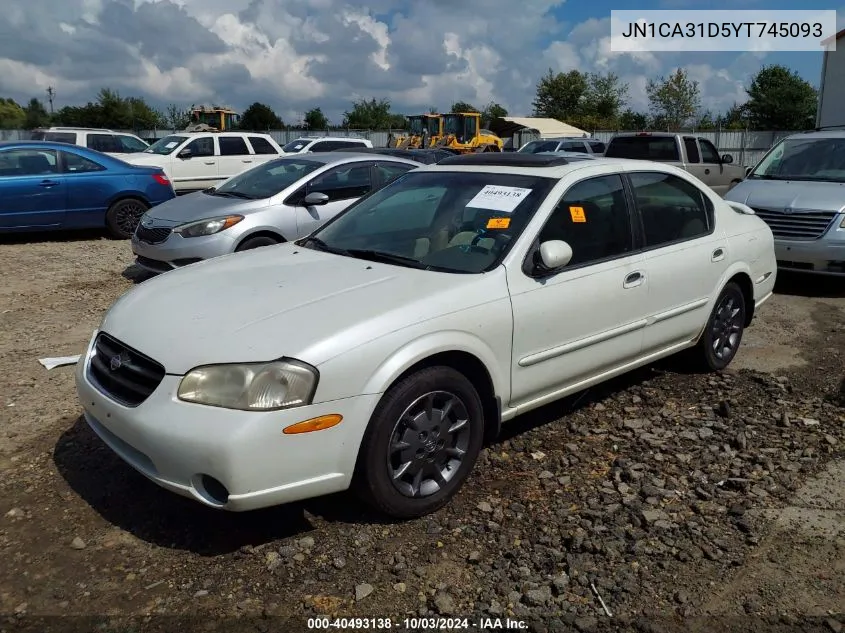 JN1CA31D5YT745093 2000 Nissan Maxima Gle/Gxe/Se