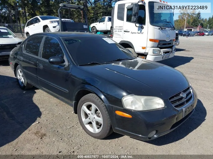 JN1CA31A9YT223489 2000 Nissan Maxima Gle/Gxe/Se