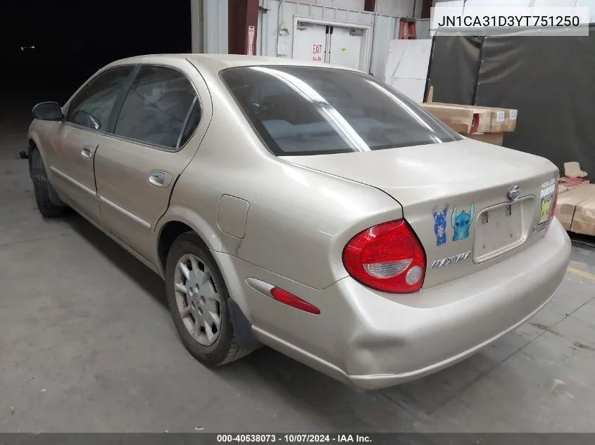 JN1CA31D3YT751250 2000 Nissan Maxima Gle/Gxe/Se