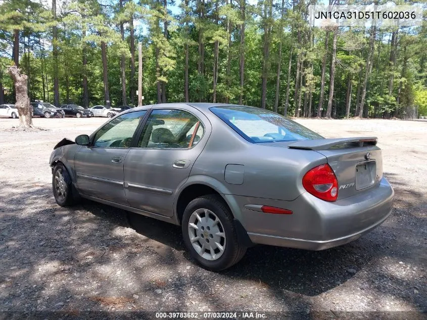 2001 Nissan Maxima Gxe VIN: JN1CA31D51T602036 Lot: 39783652