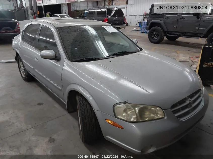 2001 Nissan Maxima Se VIN: JN1CA31D21T830804 Lot: 40175947