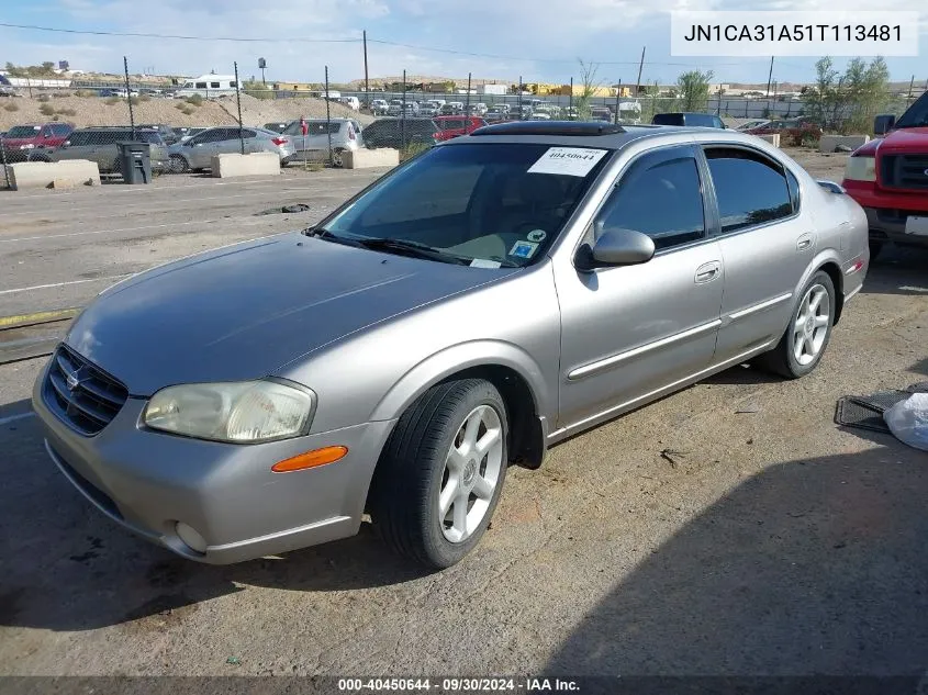 JN1CA31A51T113481 2001 Nissan Maxima Se